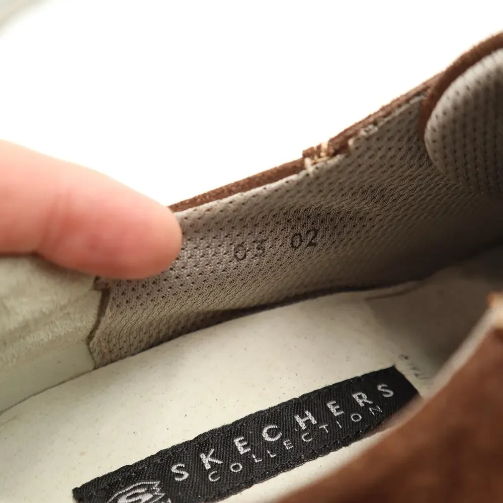 Vintage Skechers Collection Mens Size 10 Brown Italian Leather Suede Golf Shoes - Picture 11 of 15